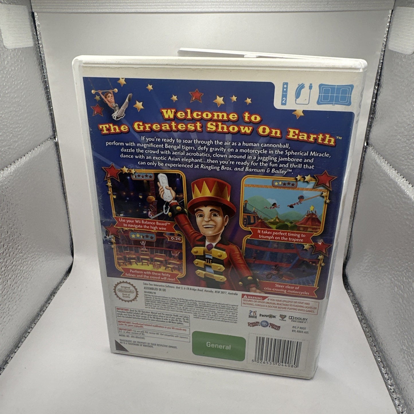 Ringling Bros Barnham & Bailey It's My Circus • Nintendo Wii Game + Manual PAL