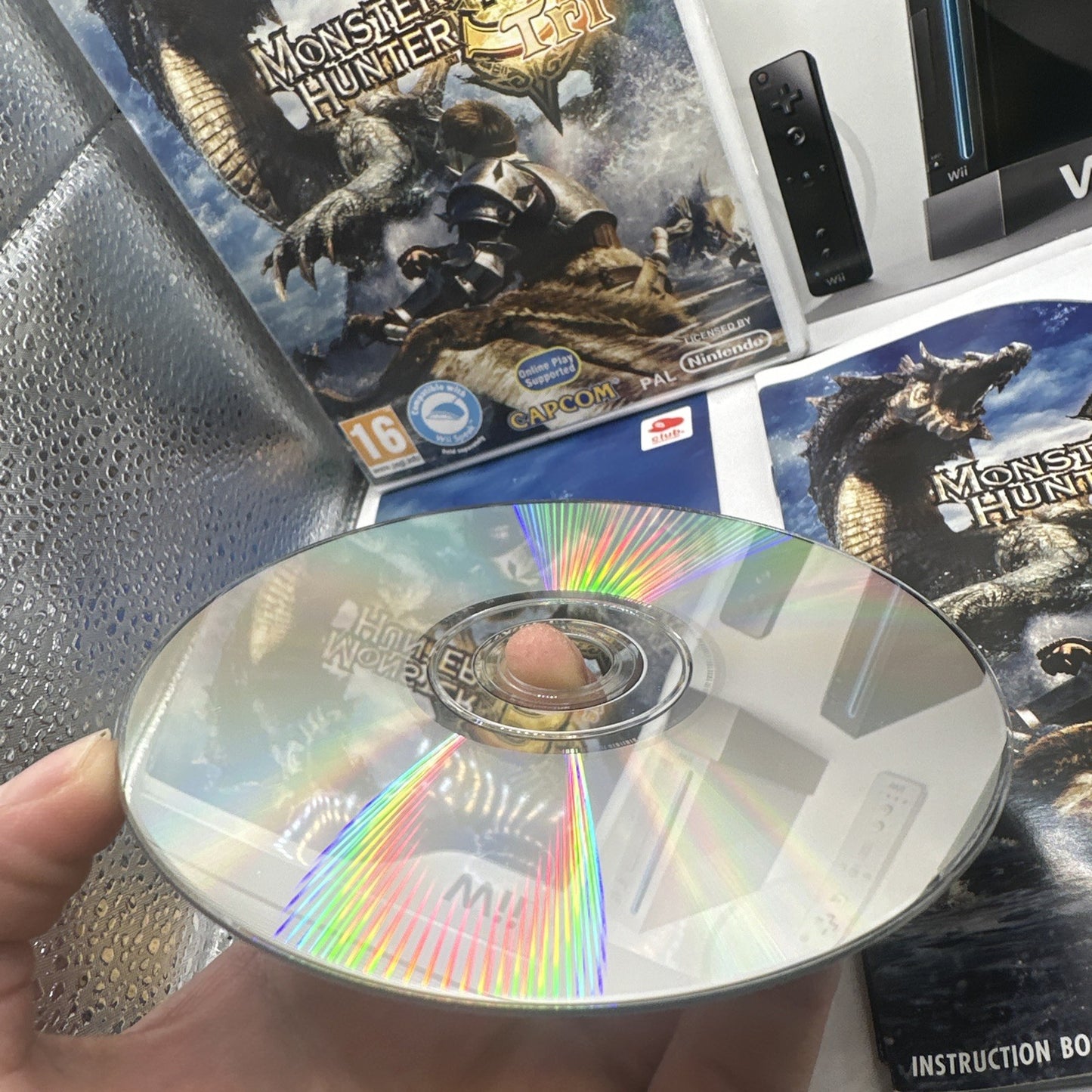 Monster Hunter 3 Tri • Nintendo Wii Game + Manual (2009) Complete CIB • Capcom