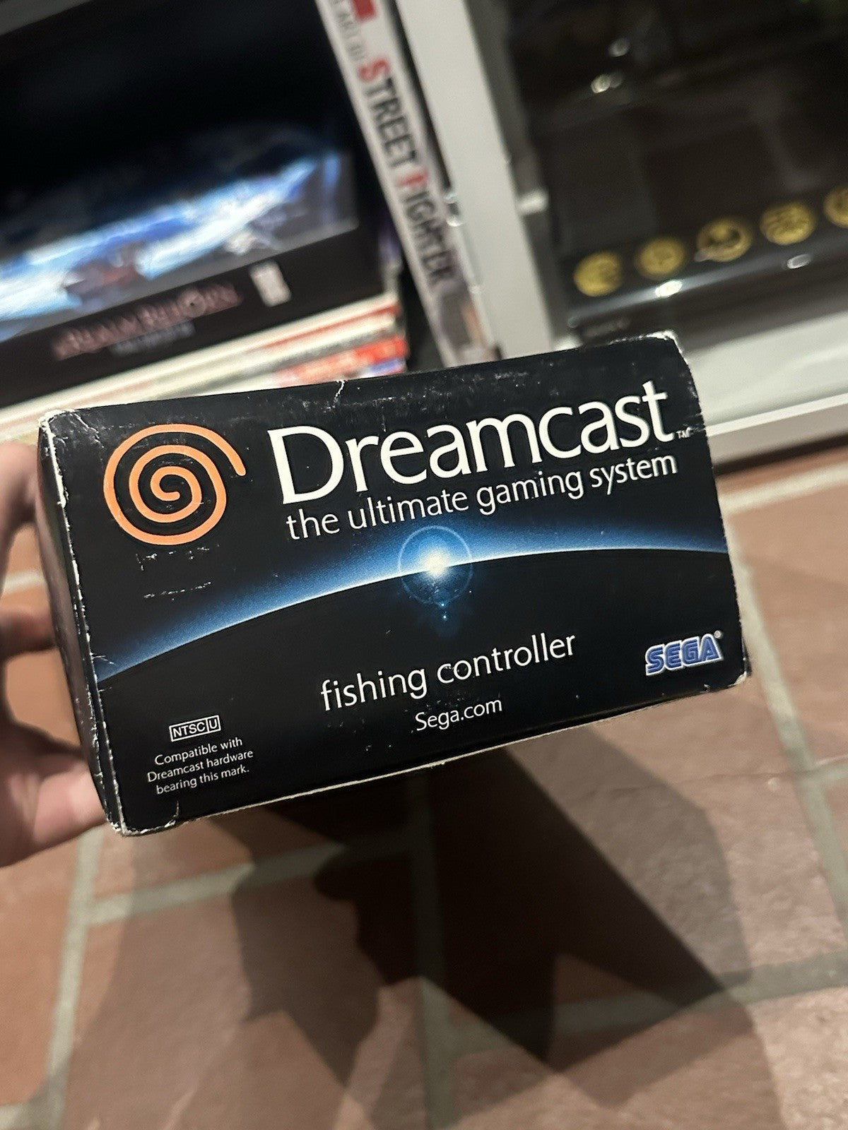 Sega Dreamcast Fishing Rod Controller + Box & Manual HKT-7800 USA Boxed Complete