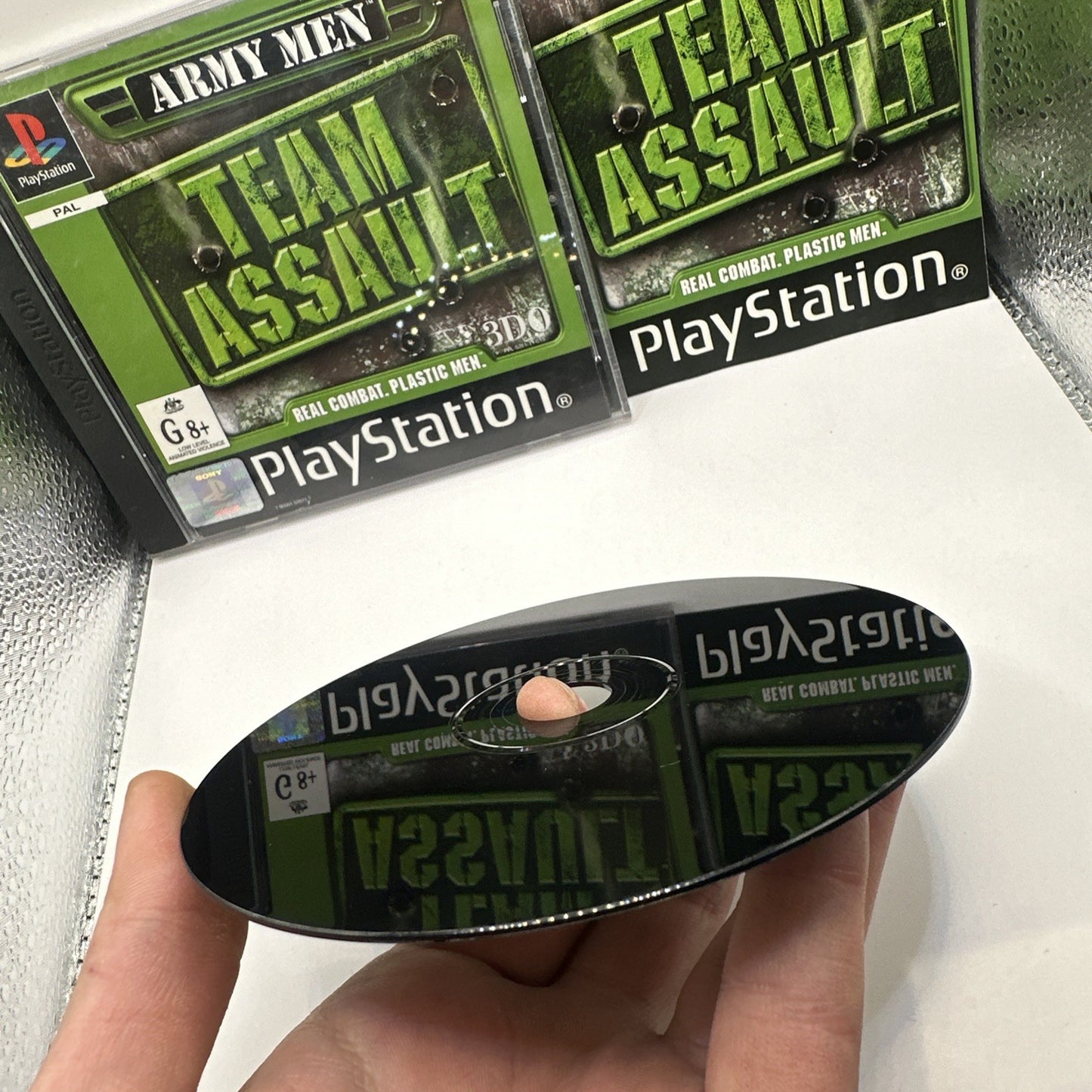 Army Men: Team Assault • Sony PlayStation 1 PS1 + Manual (2001) Complete • 3DO
