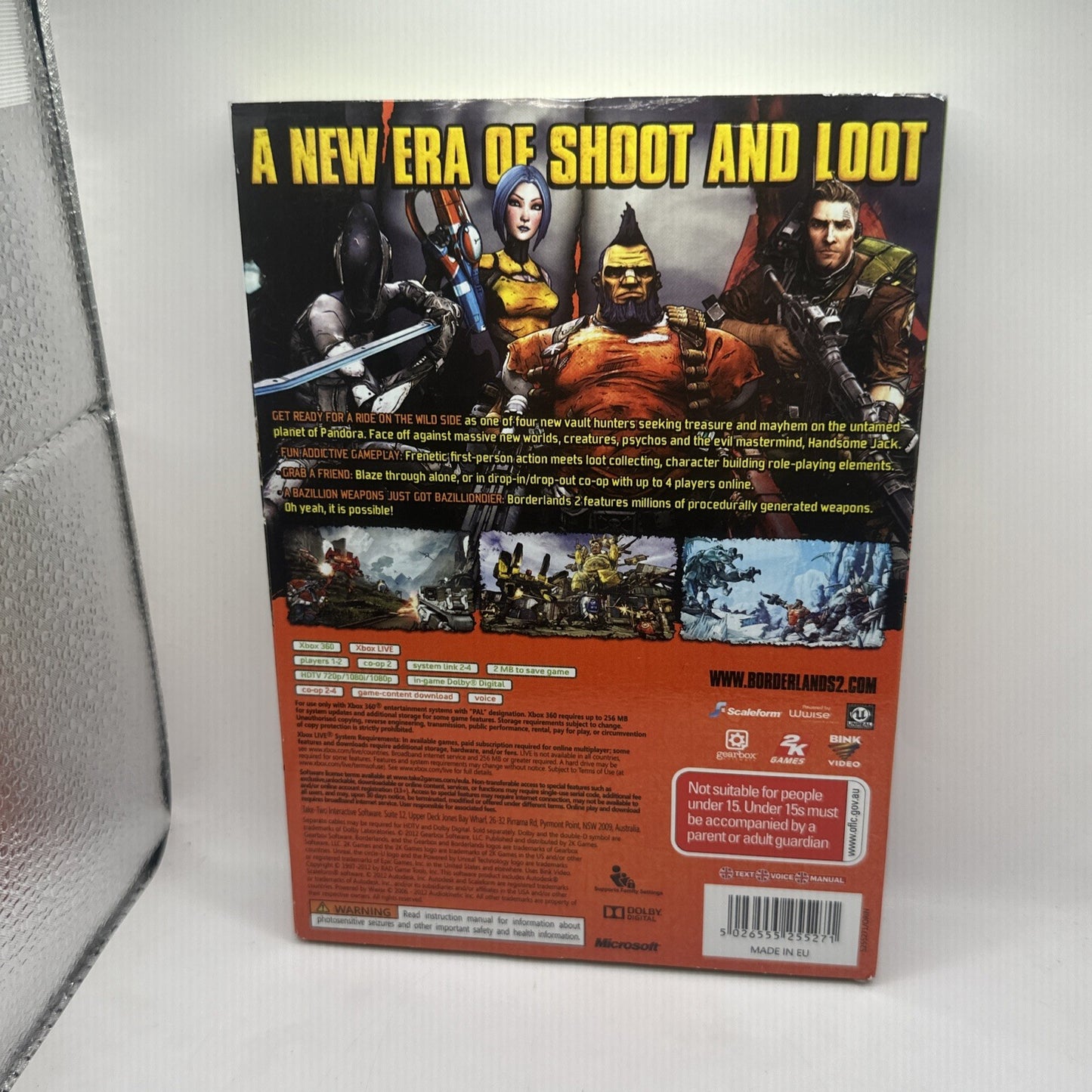Borderlands 2 • Xbox 360 Game (2012) PAL AUS • Complete With Slip Cover & Manual