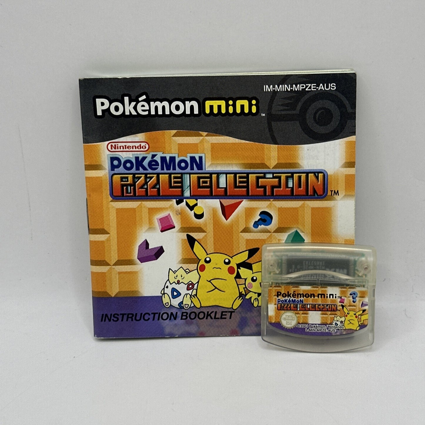 Pokémon Puzzle Collection • Pokemon Mini Game + Manual (2001) Australia Release