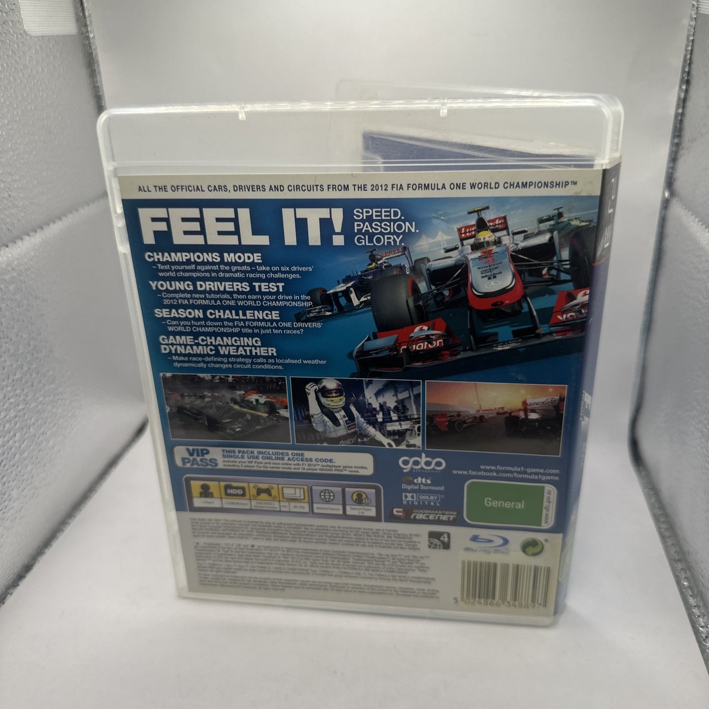 F1 2012 • Playstation 3 PS3 Game + Manual • Complete CIB • Formula 1 12