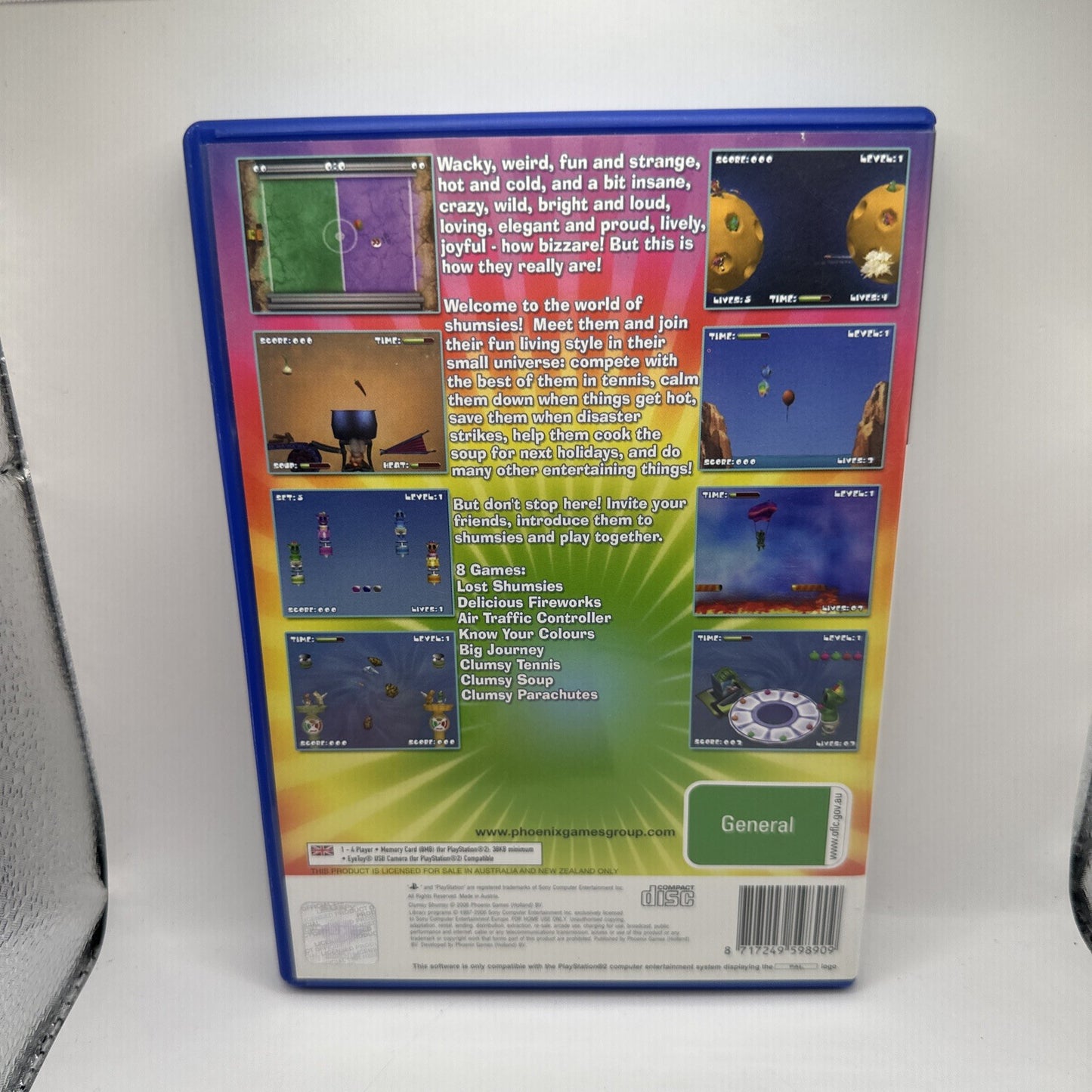CLUMSY SHUMSY • PlayStation 2 PS2 + Manual (2006) PAL Complete • Phoenix Games