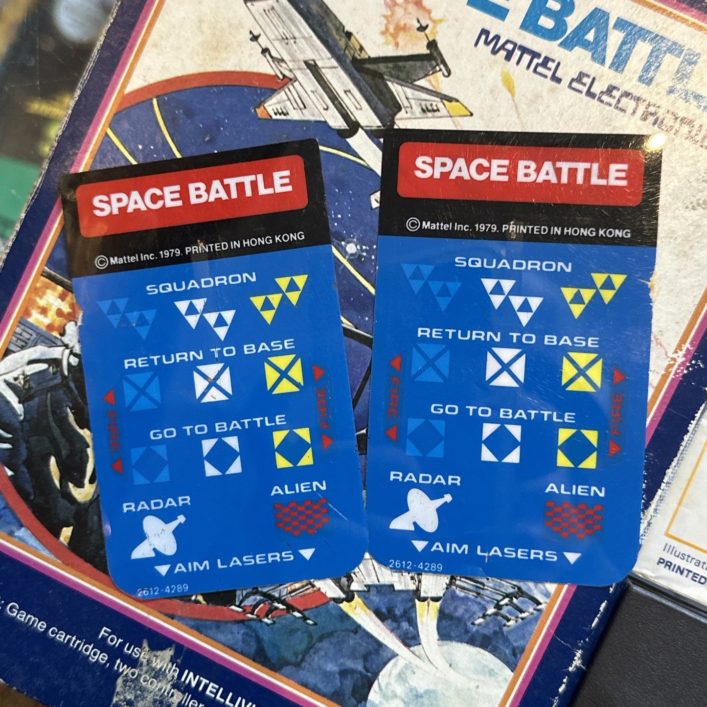 Space Battle • Intellivision Game + Manual & Overlays (1979) Boxed Complete CIB