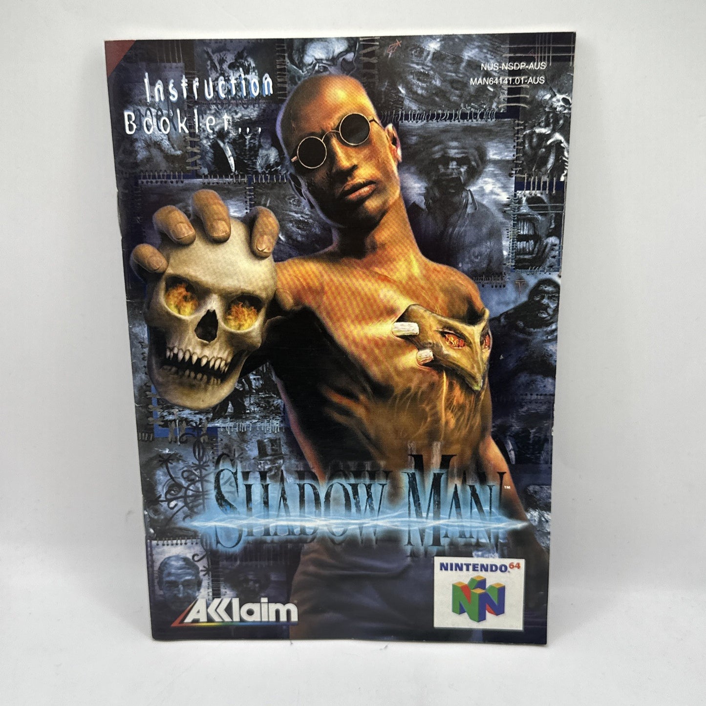 Shadow Man • Nintendo 64 N64 Game + Box & Manual (1999) AUS PAL • Complete CIB