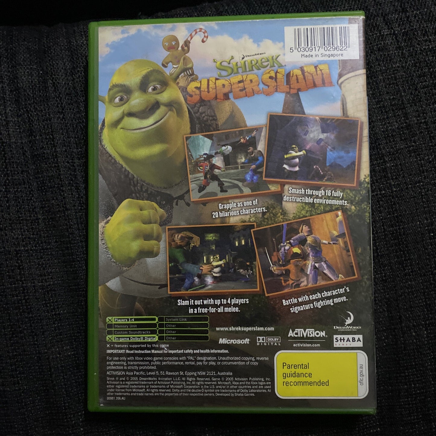 Shrek Super Slam Xbox Original Game *TESTED/WORKING* PAL Xbox Games (No Manual)