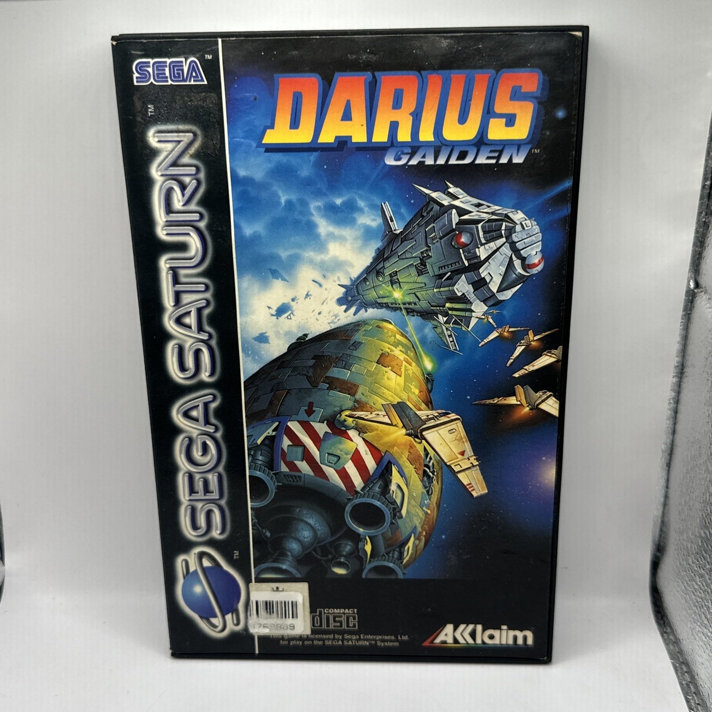 DARIUS GAIDEN • Sega Saturn Game + Manual (1994) PAL • Complete CIB • Acclaim