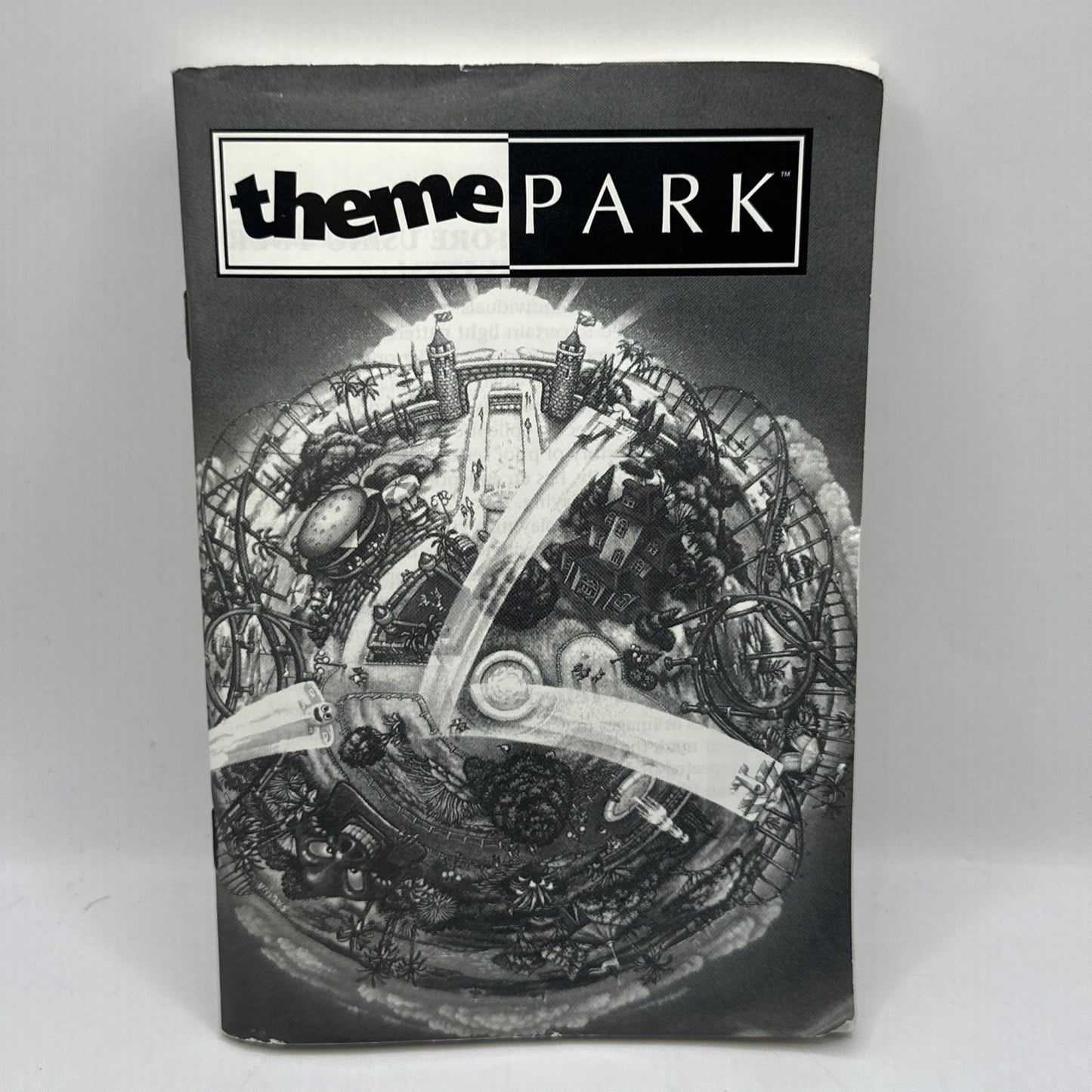 Theme Park • SEGA Genesis Game + Manual (1995) Complete CIB Boxed • Bullfrog EA