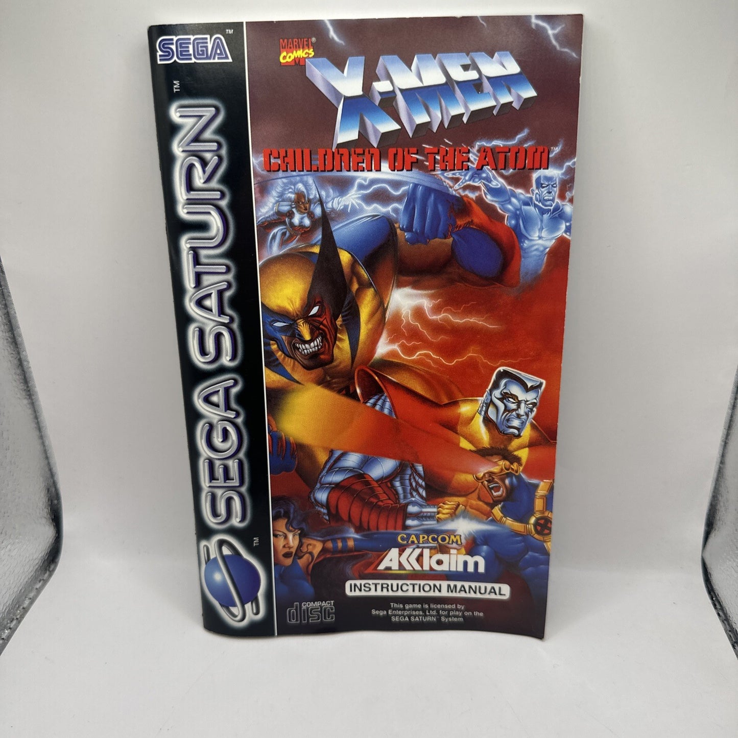X-Men: Children of the Atom • Sega Saturn + Manual (1996) PAL Complete • Capcom