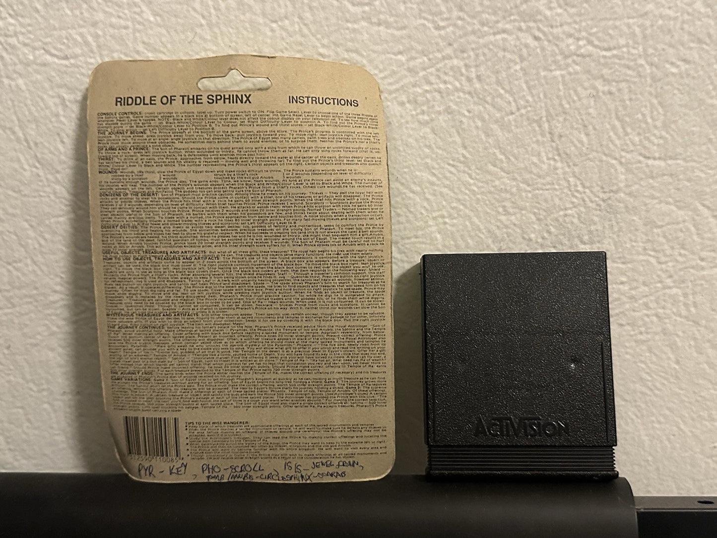 Riddle of The Sphinx • Atari 2600 (1982) IMagic HES Game + Original Packaging AU