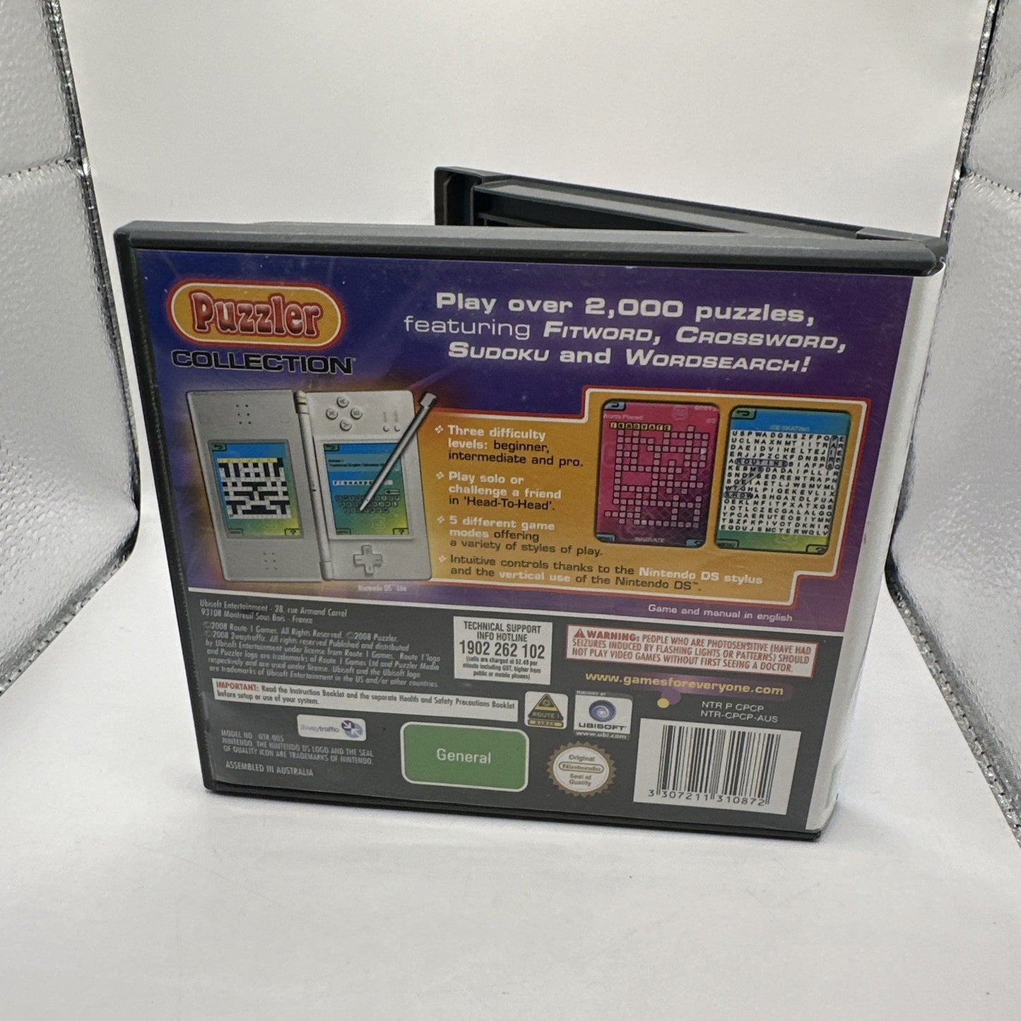 Puzzler Collection • Nintendo DS + Manual (2008) Complete • Ubisoft Puzzle Game