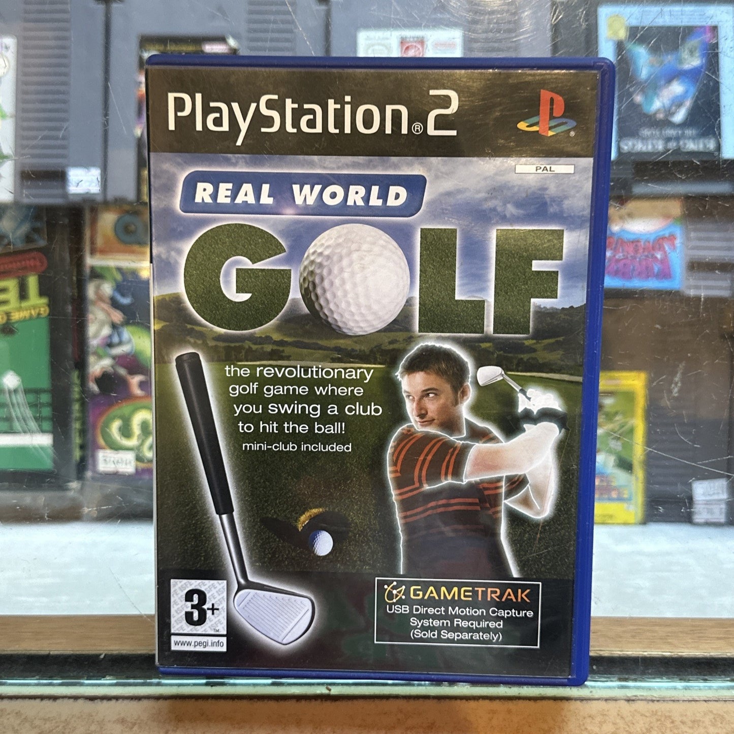 Gametrak: Real World Golf • Sony PlayStation 2 PS2 Game (2005) PAL • Golfing