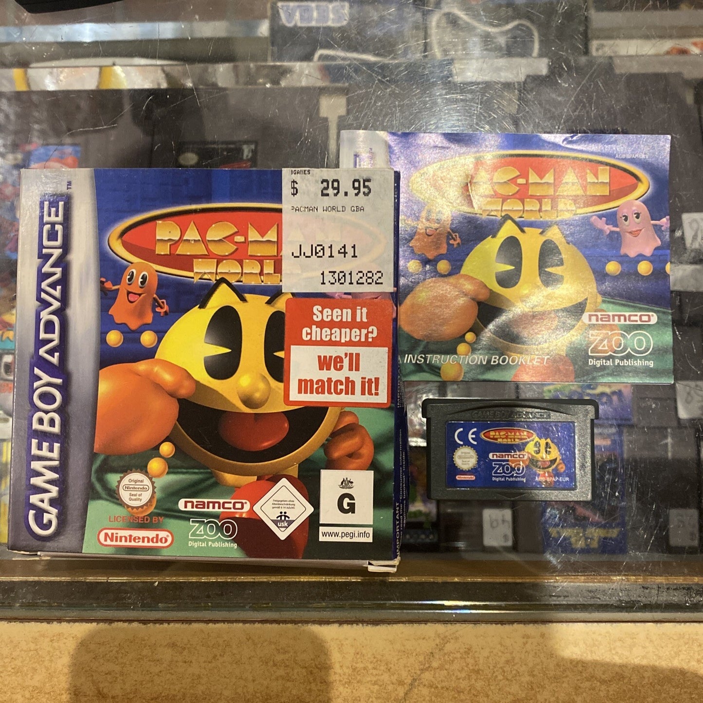 PAC-MAN World Gameboy Advance Game Boxed + Manual • AU PAL • Namco Game Boy