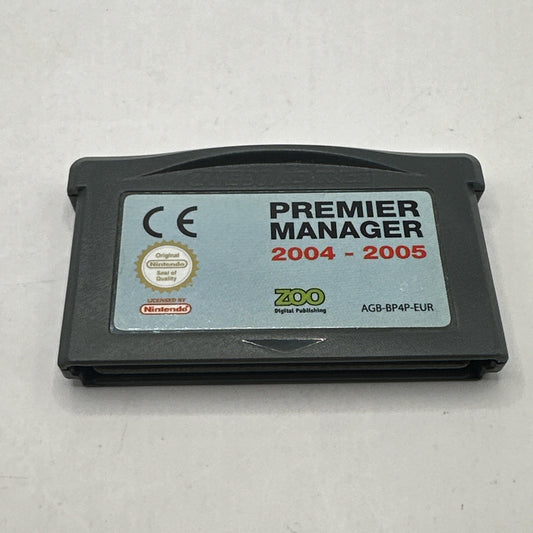 Premier Manager 2004-2005 • Nintendo GameBoy Advance • Cart Only GBA • Football