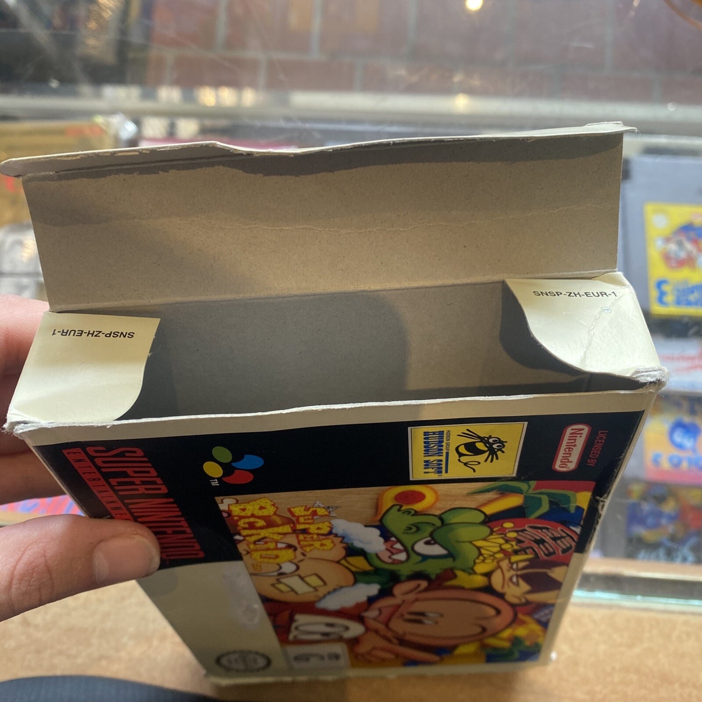 Super BC Kid Super Nintendo Game Boxed (1994) Cart + Box SNES B.C. Kid Bonk PAL