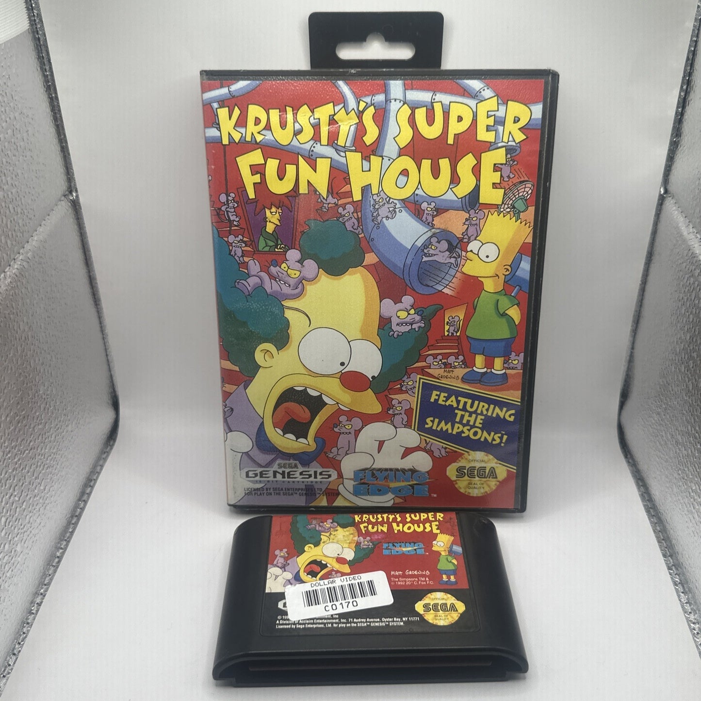 Krusty’s Super Fun House • SEGA Genesis/Mega Drive Game (1992) Acclaim Simpsons