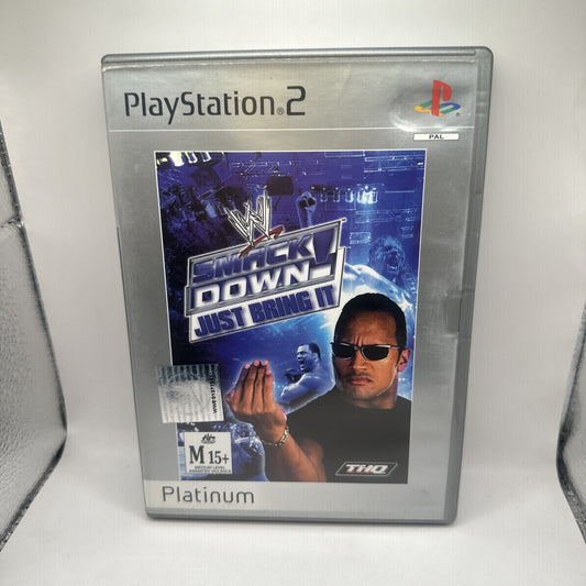 WWE SmackDown! Just Bring It • PlayStation 2 PS2 Game PAL (2001) THQ • Wrestling