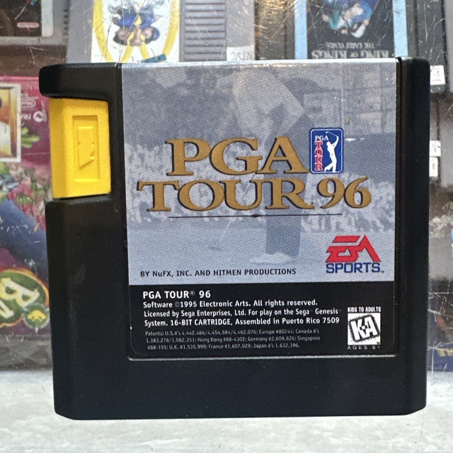 PGA Tour 96 • SEGA Genesis Game + Manual (1996) EA Sports Golf • Ex-Rental • CIB