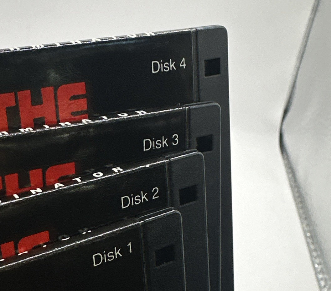 The Terminator • IBM Vintage PC Game (1991) Bethesda • 3.5" Floppy Disk x 4