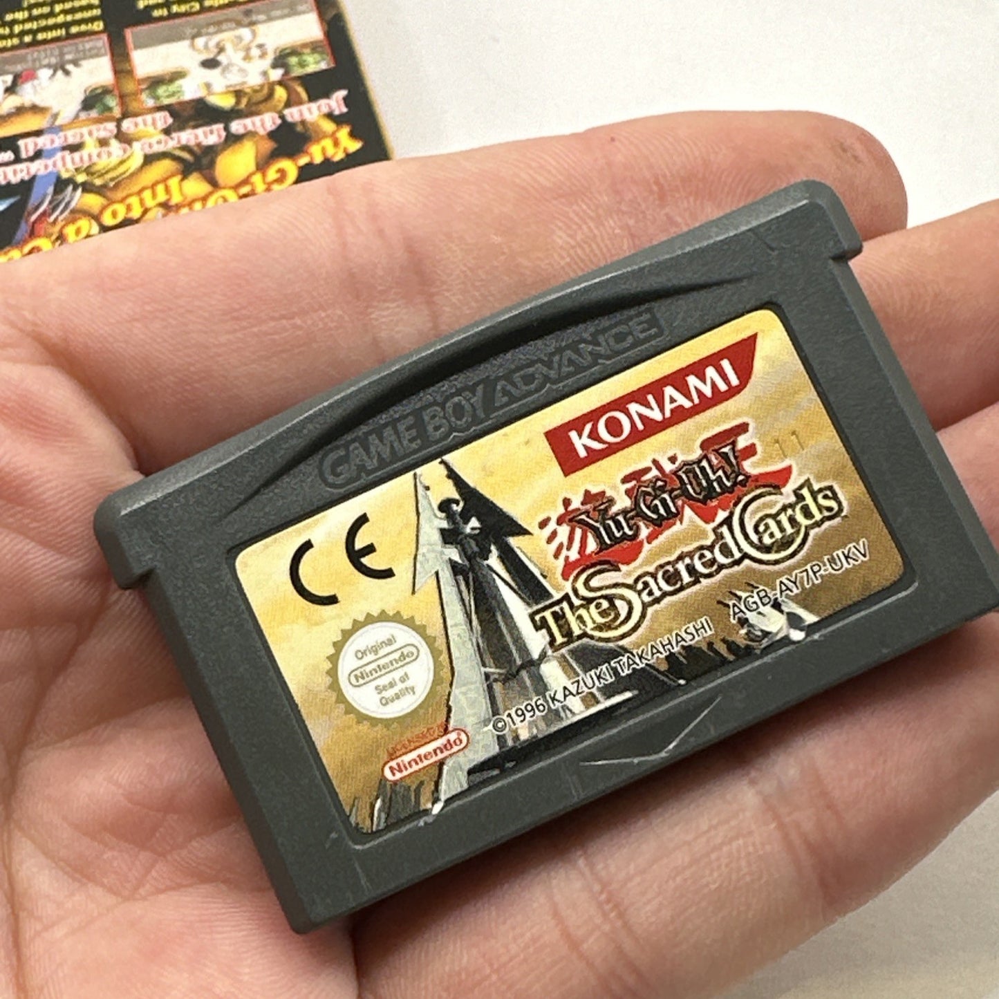 Yu-Gi-Oh The Sacred Cards • Nintendo Gameboy Advance GBA + Box + Manual • Boxed