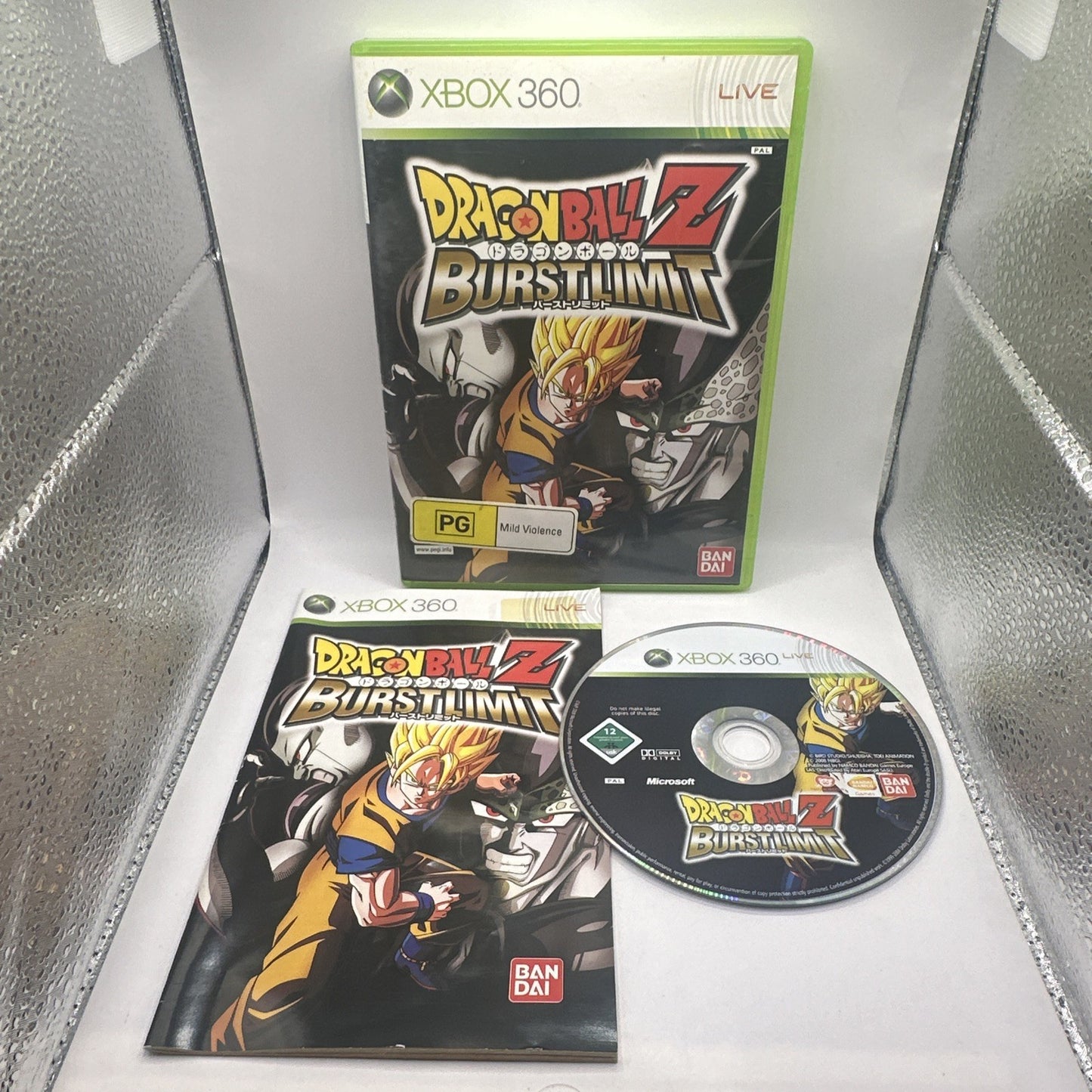 Dragon Ball Z: Burst Limit • Xbox 360 Game + Manual (2009) PAL Complete Fighting