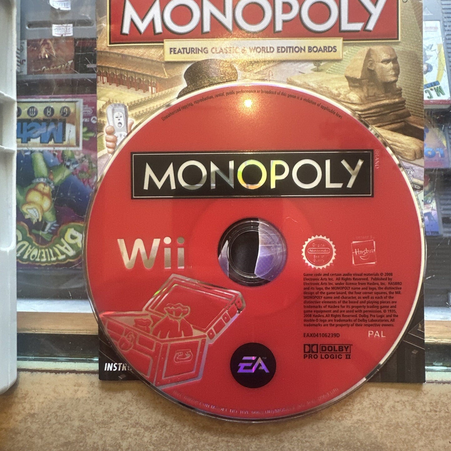 Monopoly Nintendo Wii Game + Manual PAL AUS (2008) Board Game Video Games EA