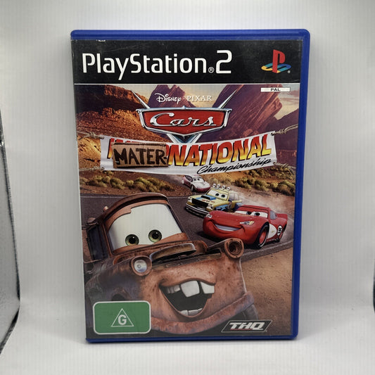 Cars Mater-National Championship • PlayStation 2 PS2 Game (2007) PAL AUS • THQ