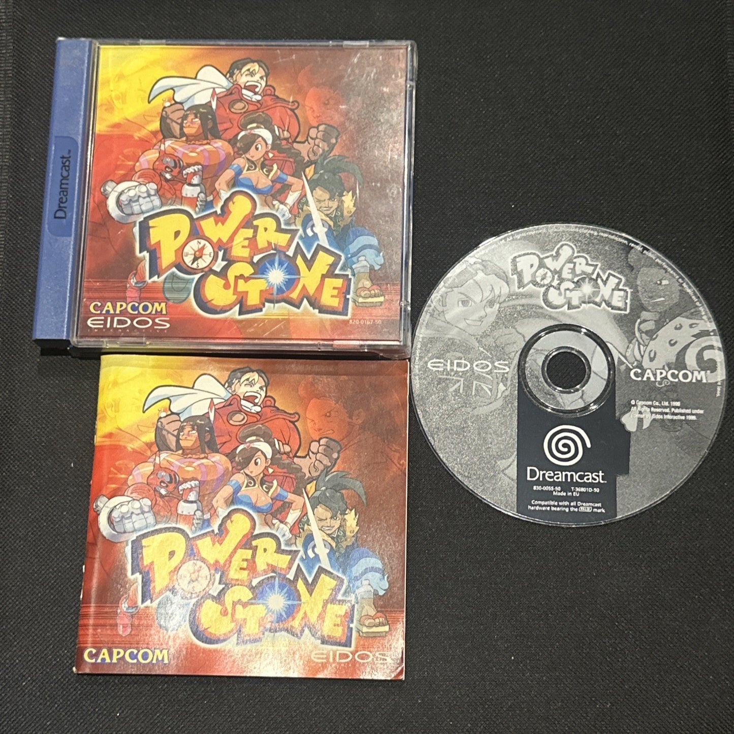 Power Stone • Sega Dreamcast Game + Manual (1999) PAL Complete • Capcom Fighting
