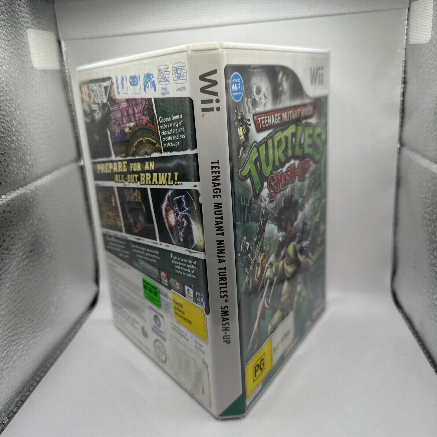Teenage Mutant Ninja Turtles: Smash-Up • Nintendo Wii Game + Manual (2009) PAL