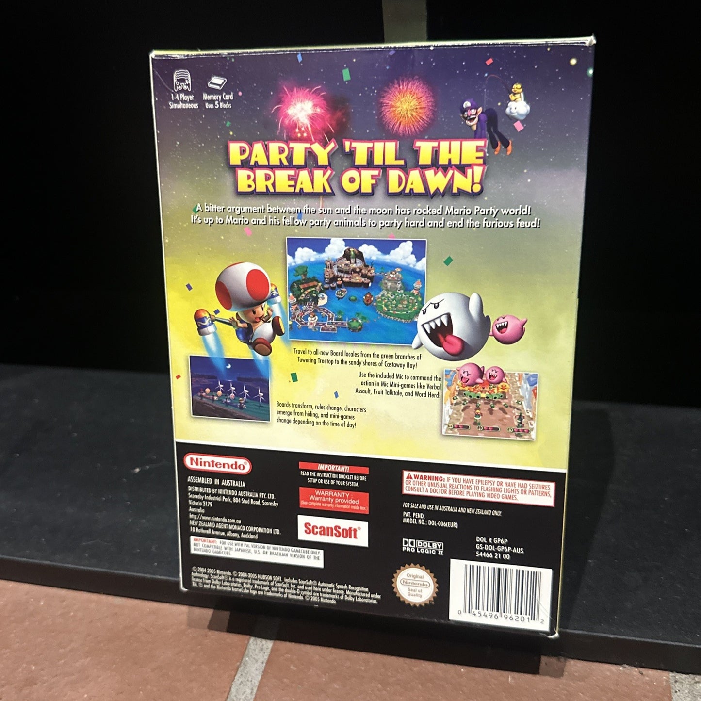 Mario Party 6 • Nintendo Gamecube In Box PAL Boxed Complete + Microphone PAL AUS