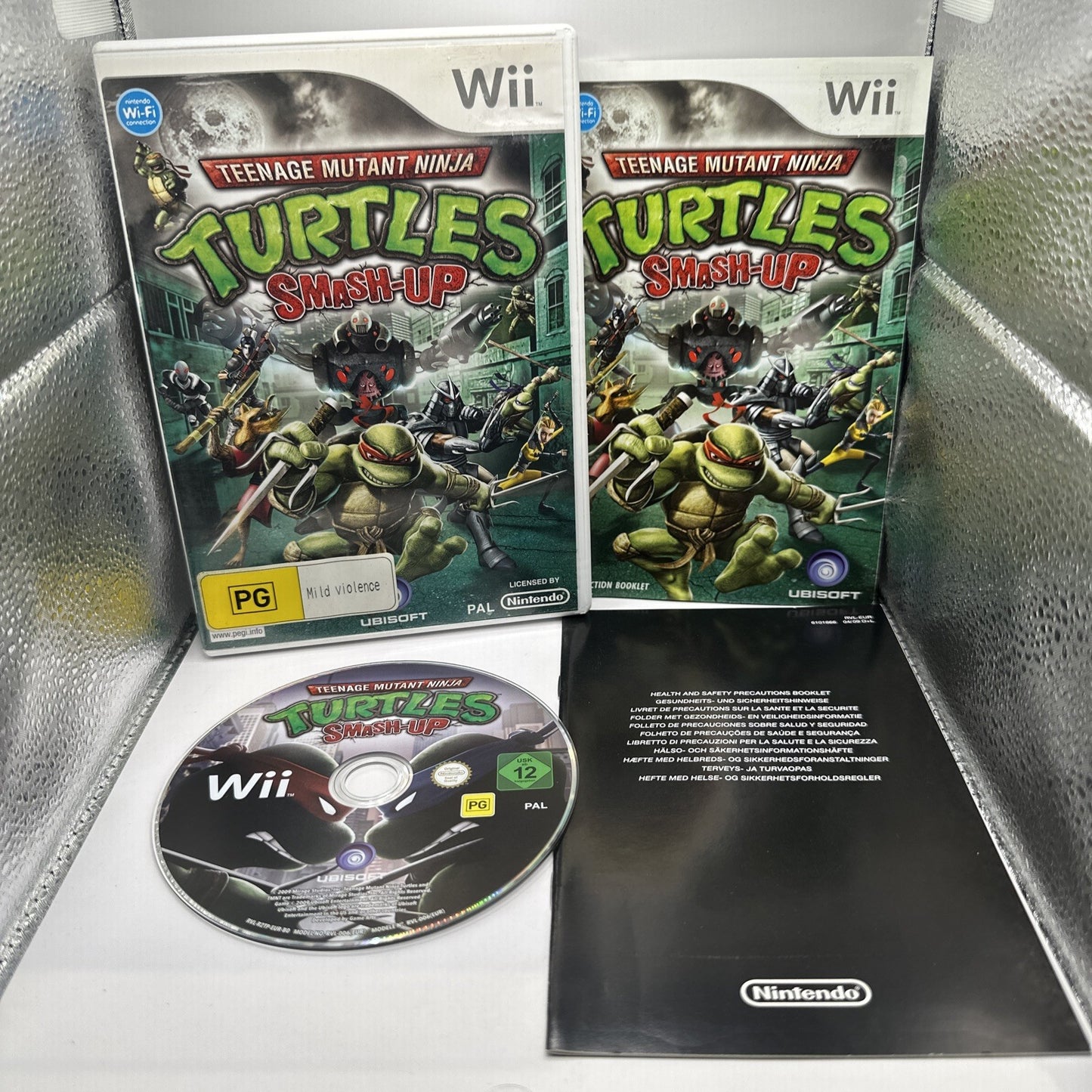 Teenage Mutant Ninja Turtles: Smash-Up • Nintendo Wii Game + Manual (2009) PAL