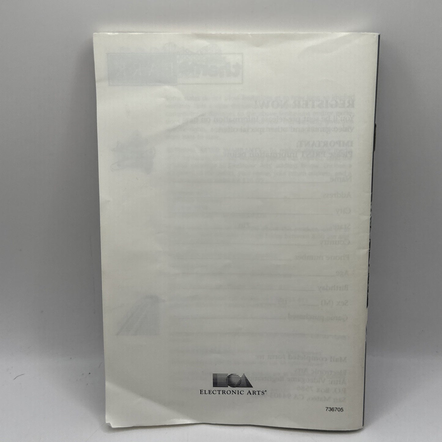 Theme Park • SEGA Genesis Game + Manual (1995) Complete CIB Boxed • Bullfrog EA