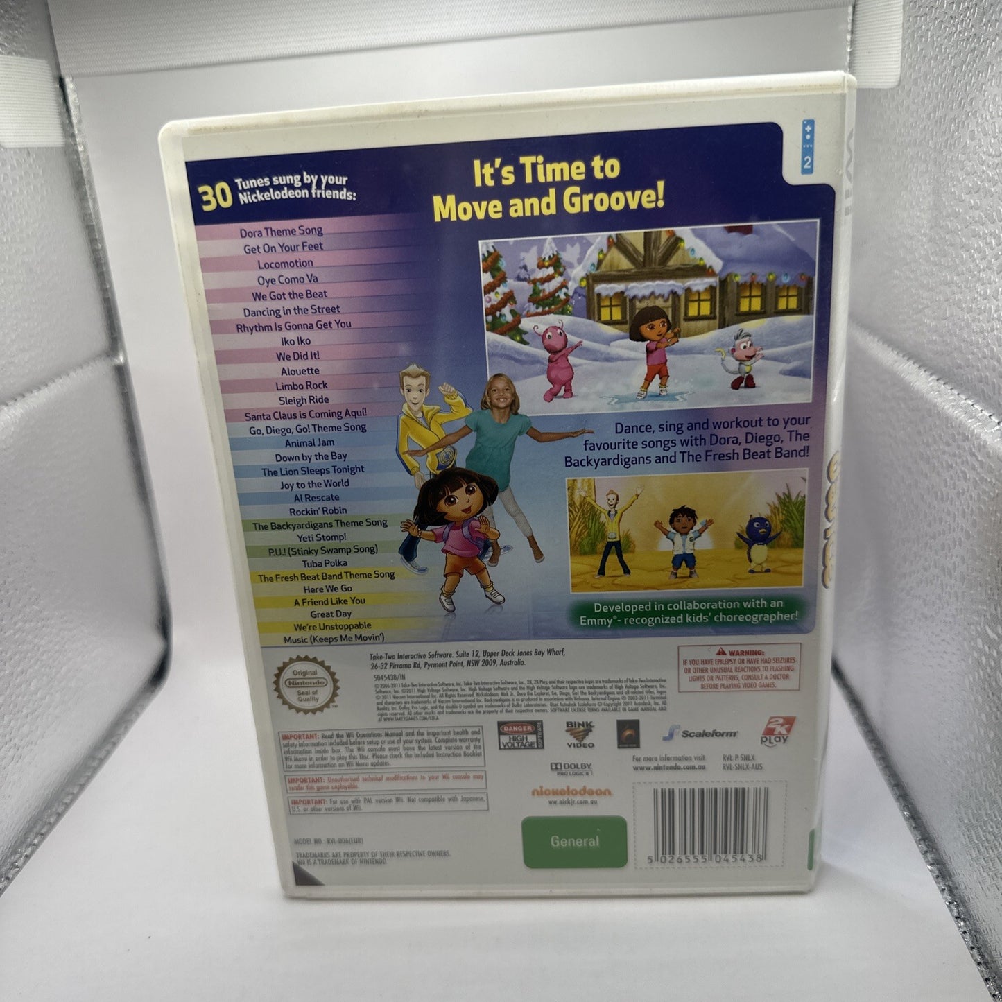 Nickelodeon Dance • Nintendo Wii Game + Manual (2011) PAL AUS • Complete CIB