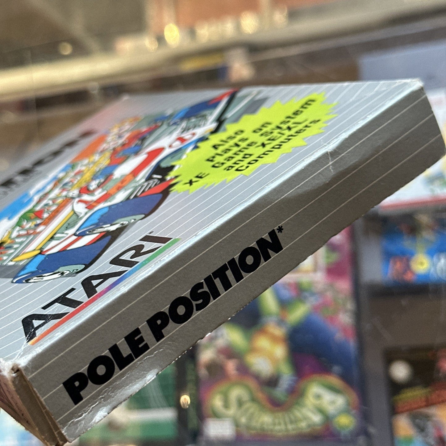 Pole Position • Atari XE/XL/400/800 PC Game In Box + Manual (1987) Boxed • CIB