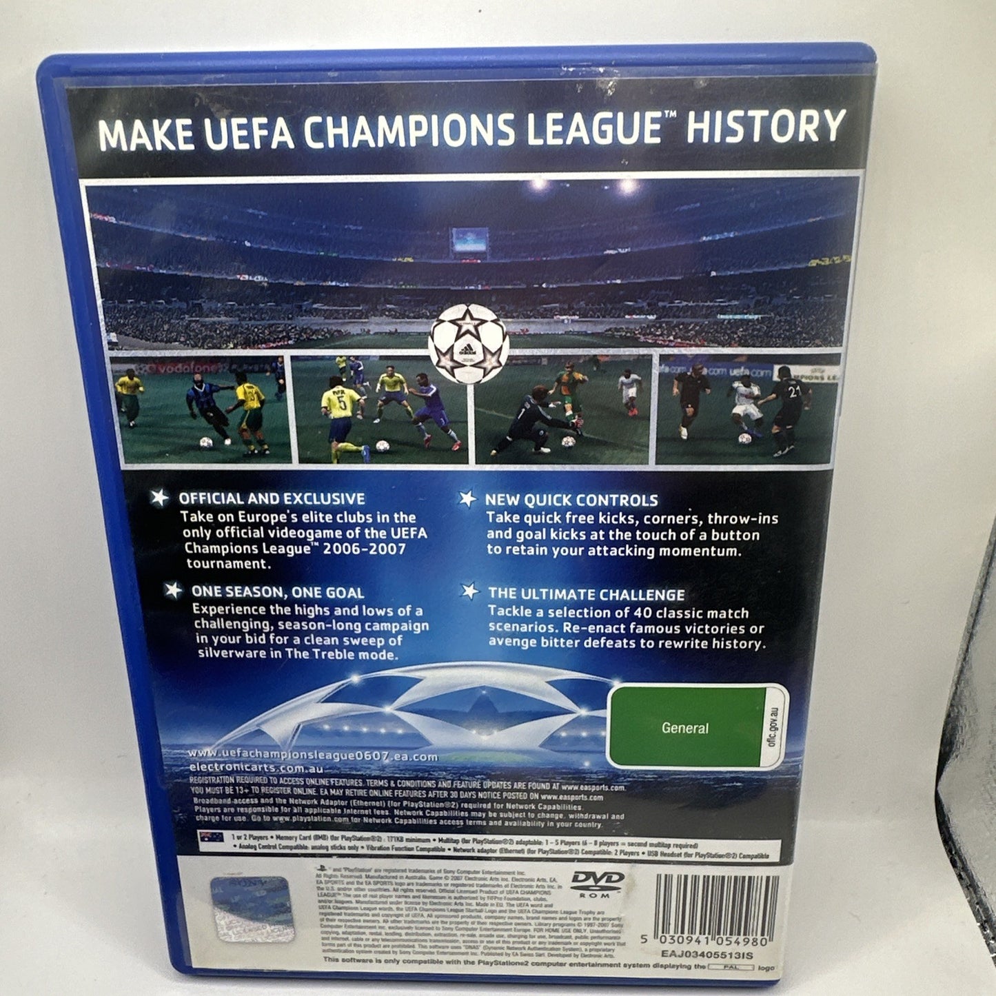 UEFA Champions League 2006 - 2007 Sony Playstation 2 PS2 Video Game GC