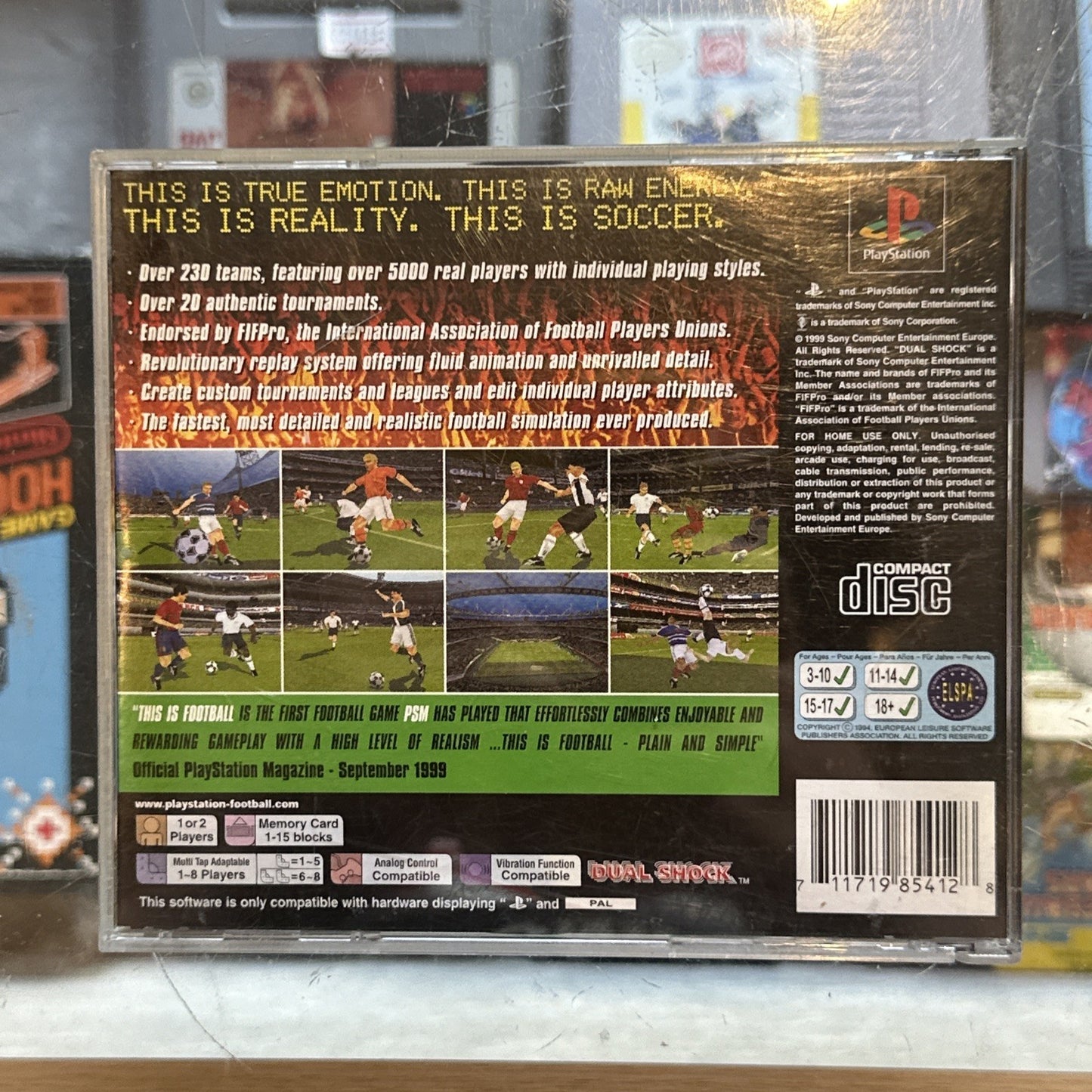This is Soccer • Sony PlayStation 1 PS1 Game (1999) PAL AUS
