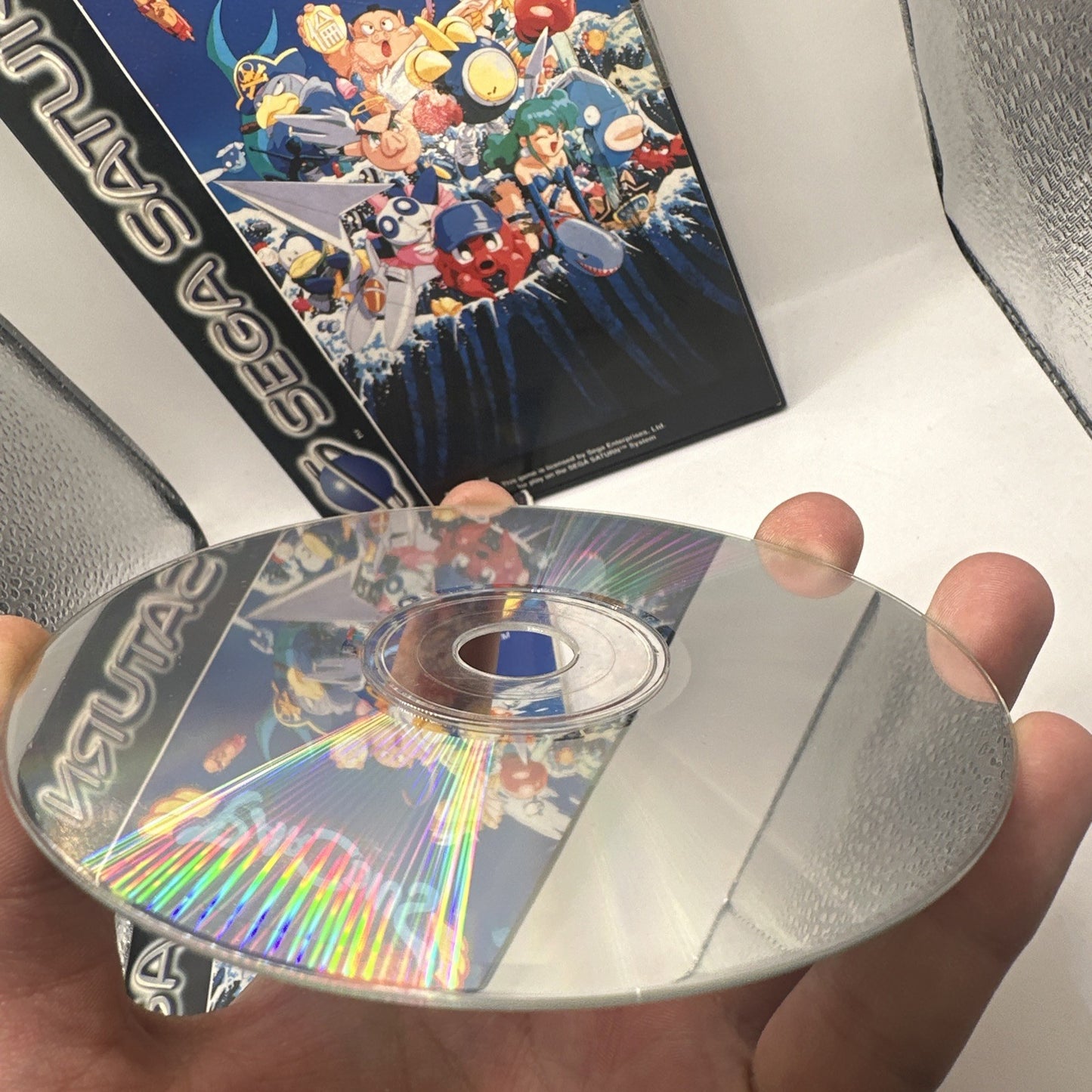 Parodius • Sega Saturn Game + Manual PAL (1996) Complete CIB • Cute ‘Em Up Shmup