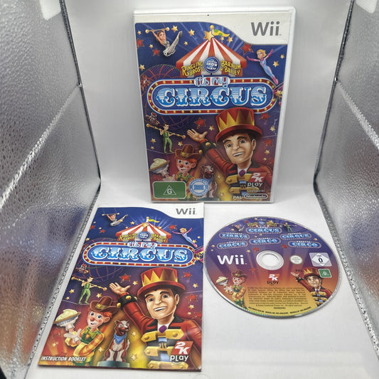 Ringling Bros Barnham & Bailey It's My Circus • Nintendo Wii Game + Manual PAL