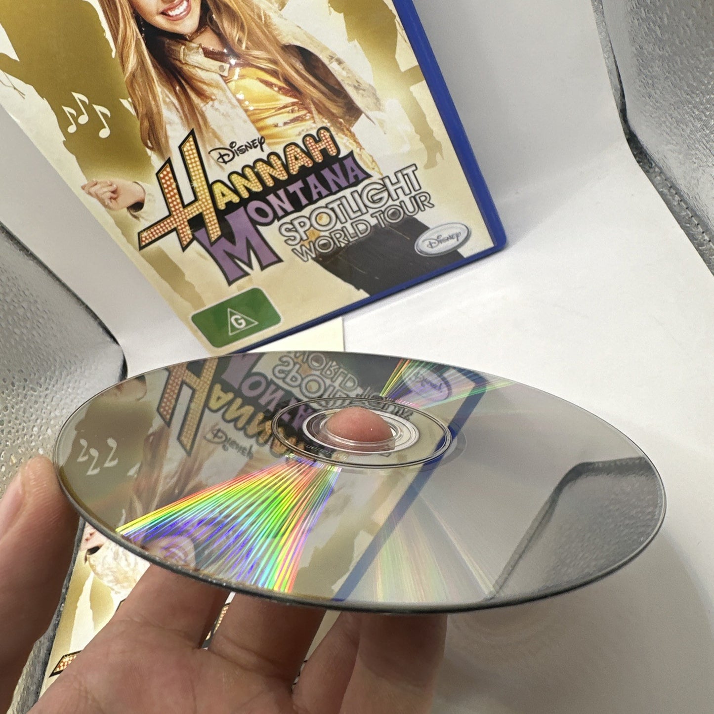 Hannah Montana Spotlight World Tour • PlayStation 2 PS2 Game + Manual (2008) PAL
