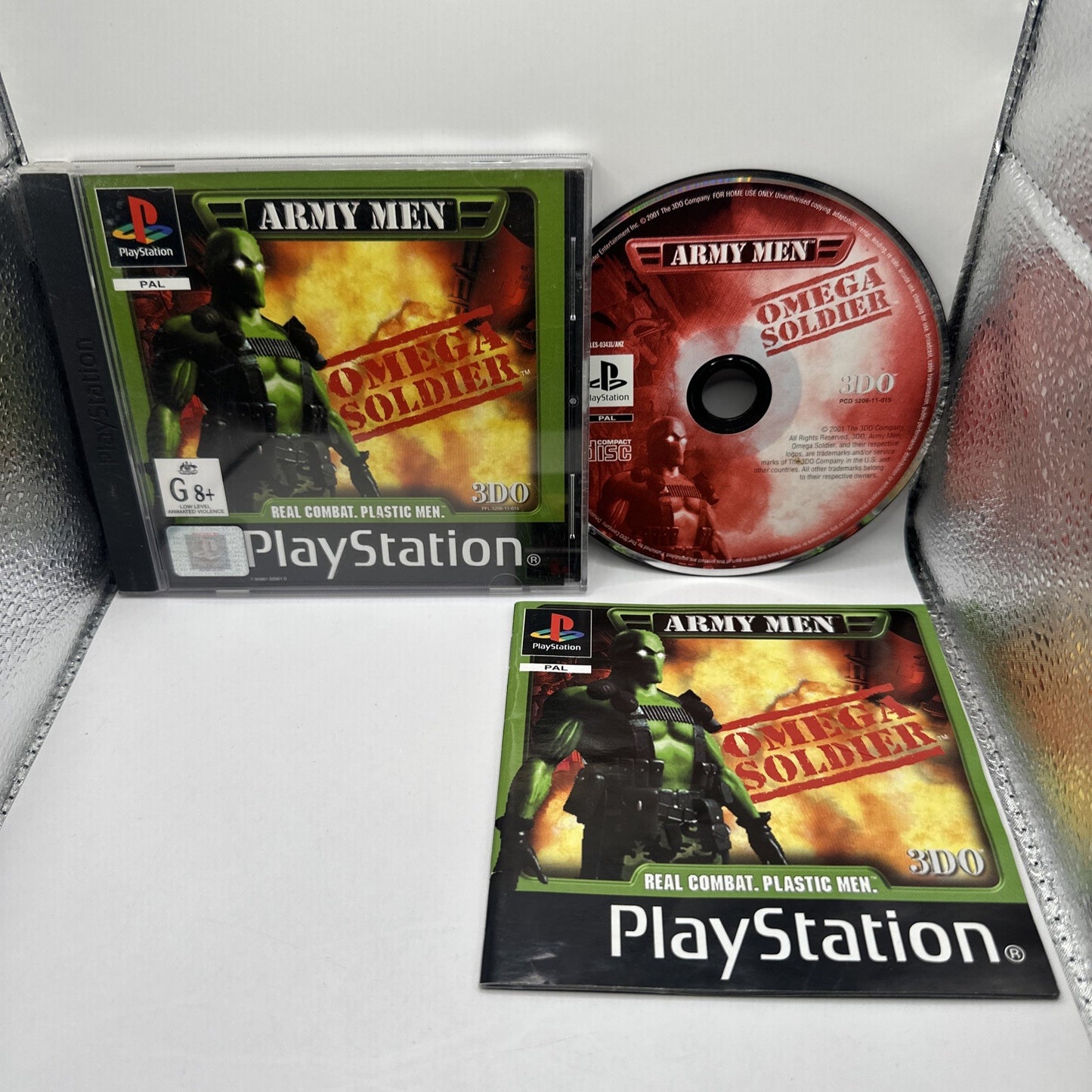 Army Men: Omega Solider • PlayStation 1 PS1 Game + Manual 2001 PAL AUS Complete