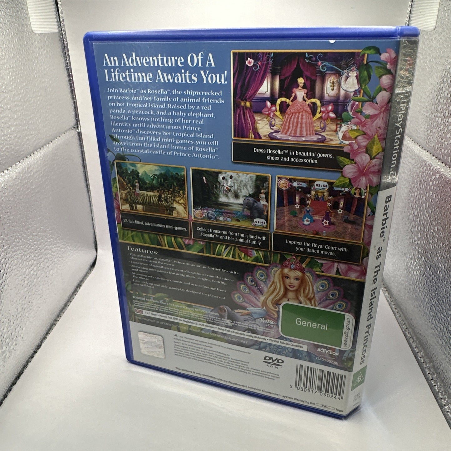 Barbie As The Island Princess • PlayStaion 2 PS2 Game + Manual (2007) PAL AUS