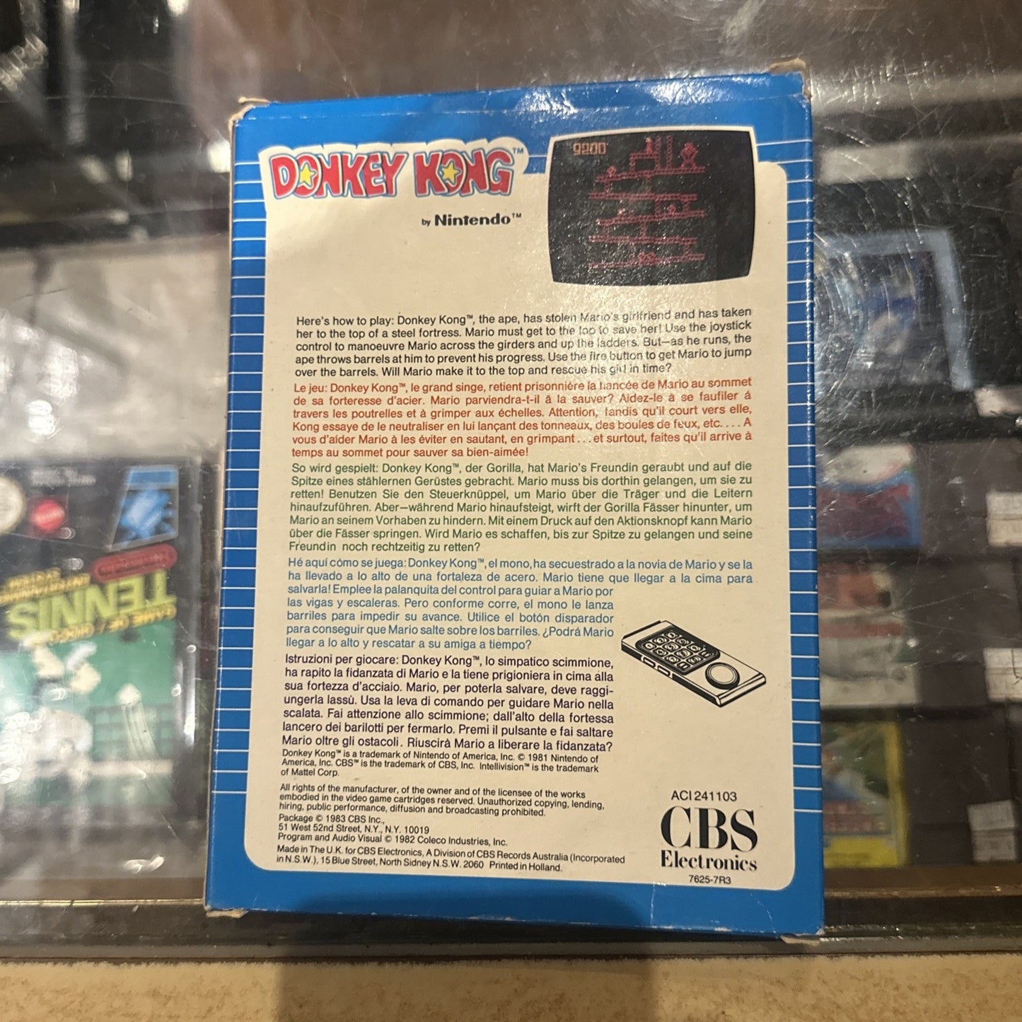 Donkey Kong • Intellivision Game In Box + Manual (1982) Boxed • CBS • Complete