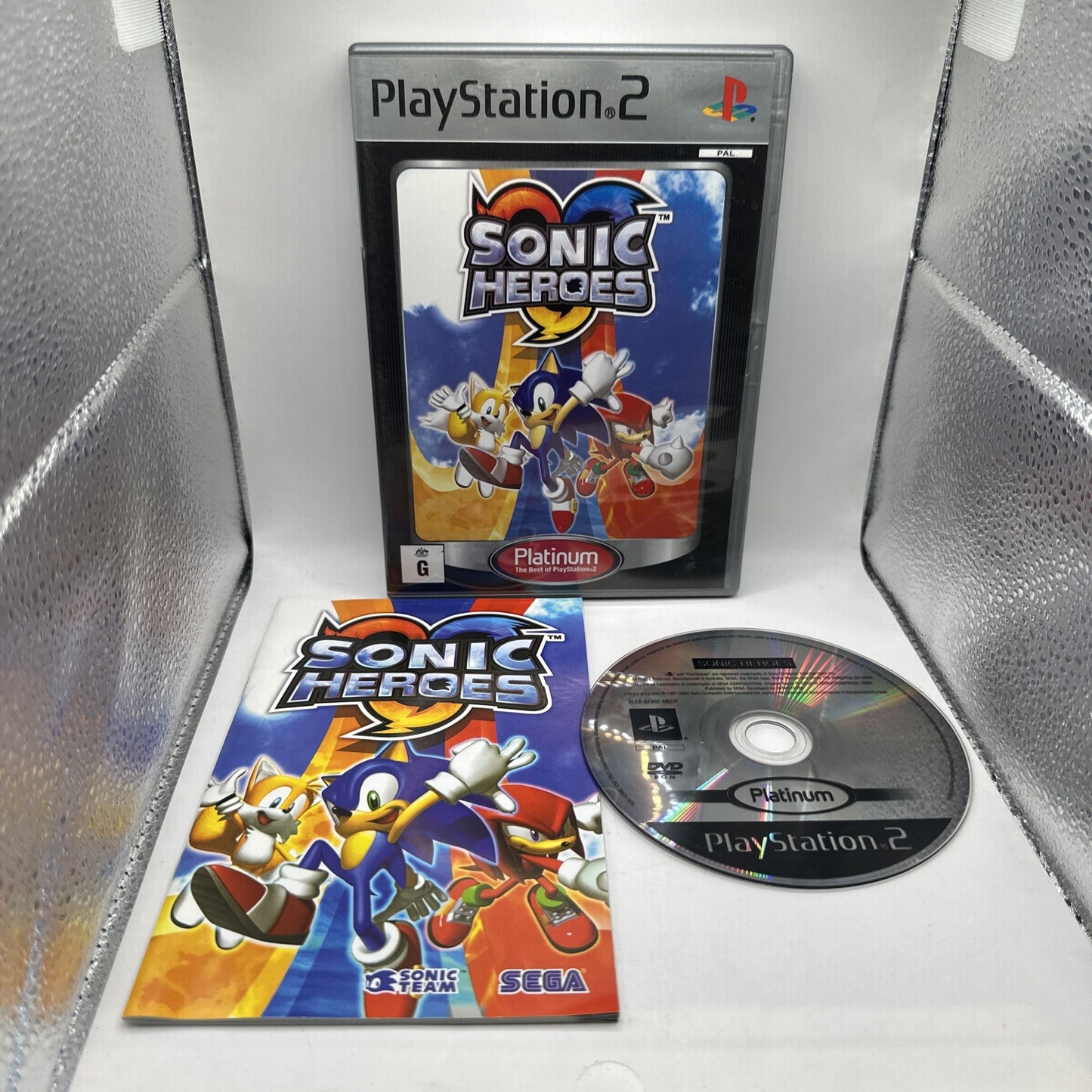 Sonic Heroes • PlayStation 2 PS2 Game + Manual (2003) PAL AUS • Complete • SEGA