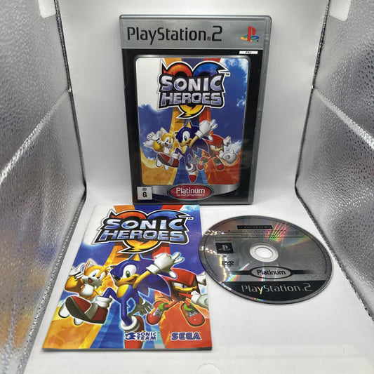 Sonic Heroes • PlayStation 2 PS2 Game + Manual (2003) PAL AUS • Complete • SEGA