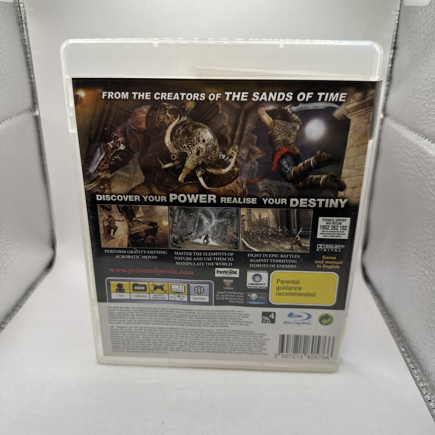 Prince of Persia: The Forgotten Sands • Playstation PS3 Game + Manual (2010) AUS