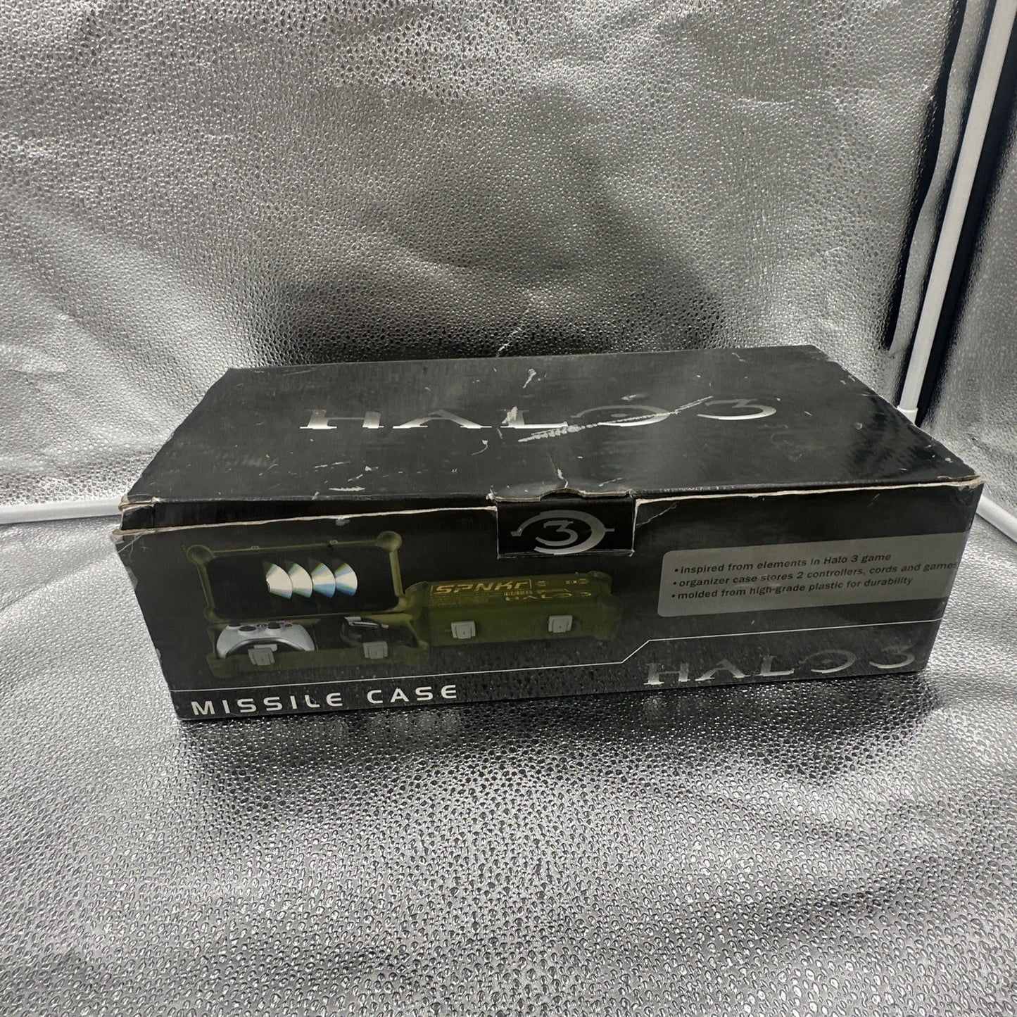 Halo 3 SPNKr Rocket Missile Case Green Plastic Controller Disc/Game/CD Case