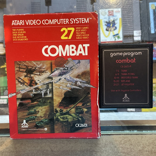 Combat • Atari 2600 Game In Box (1977) PAL • Boxed