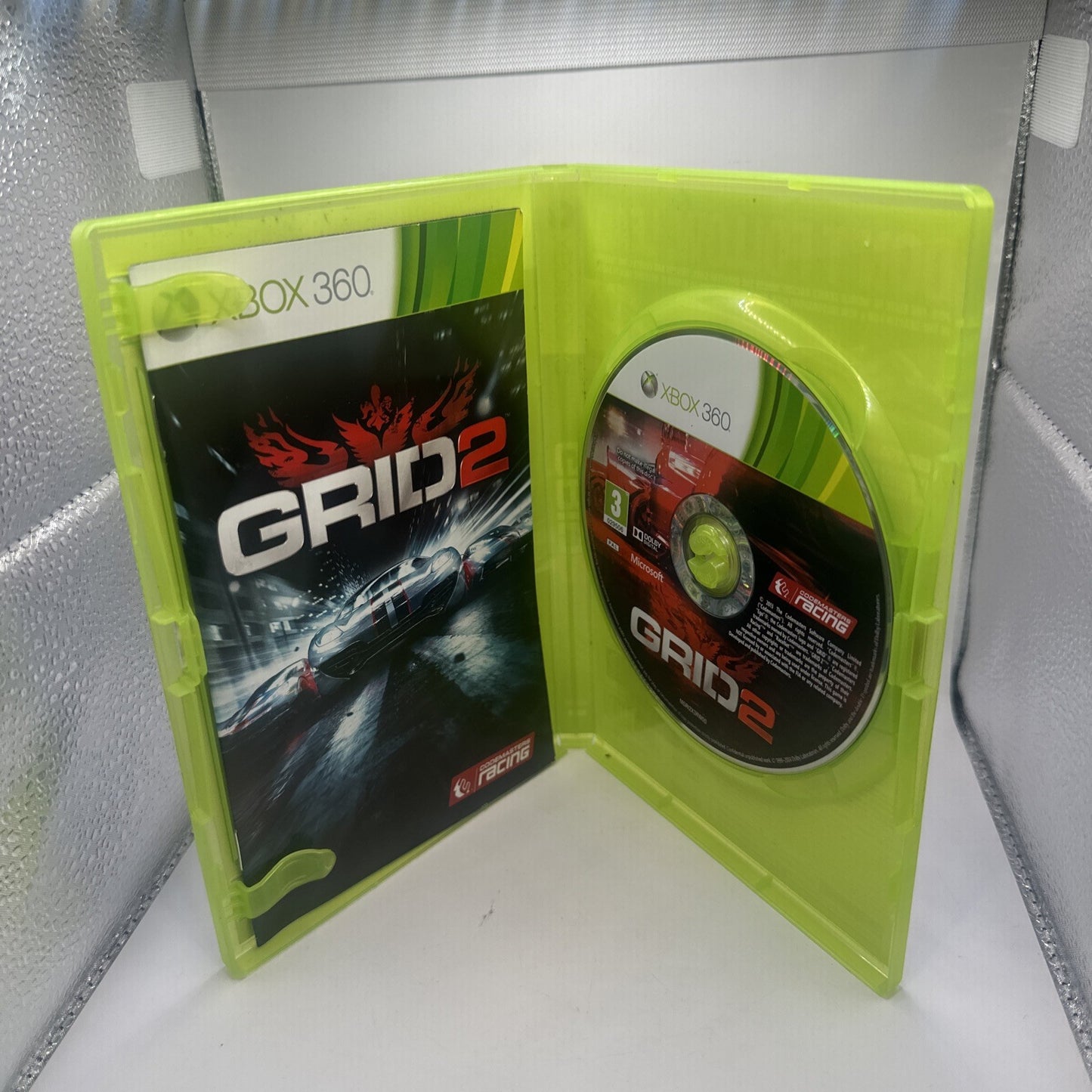 Grid 2 • Xbox 360 Game + Manual (2013) PAL • Complete CIB • Car Racing