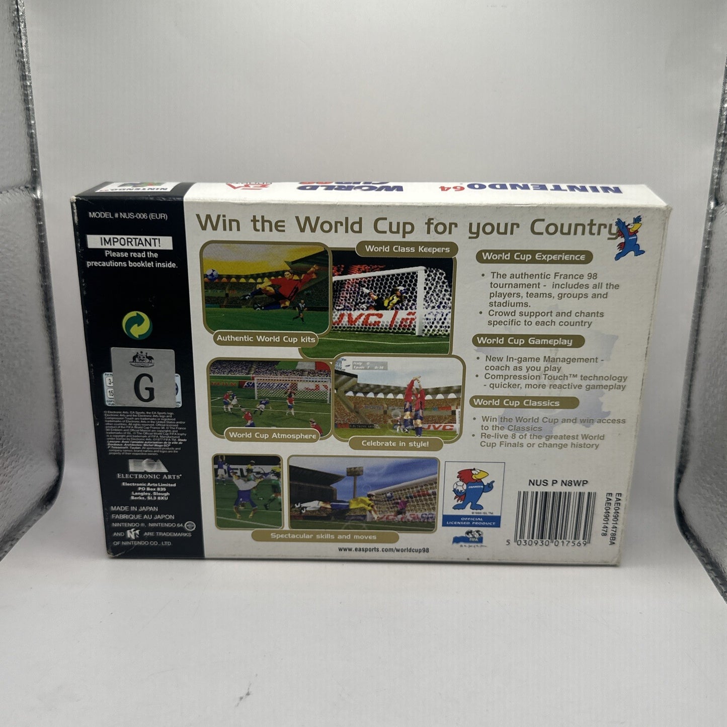 World Cup 98 • Nintendo 64 N64 Game + Box & Manual (1998) Boxed Complete • FIFA